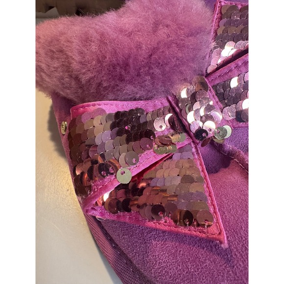 UGG Coquette Sequin-Bow Slippers – Purple – Women's Size 11 Unworn - Picture 14 of 14